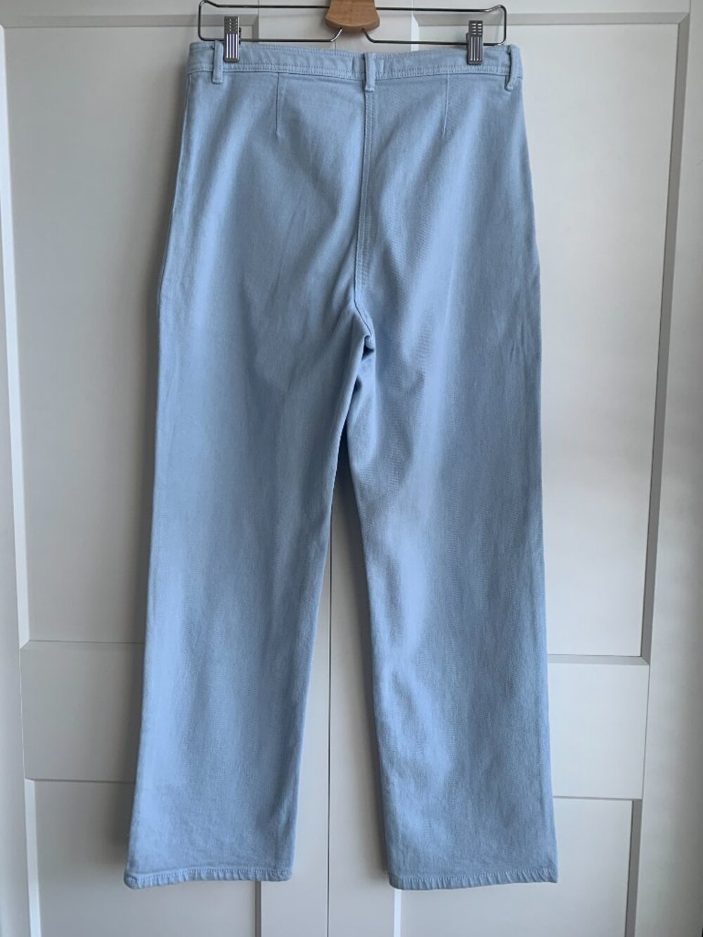 Wilfred Modern Utility Pant Light Blue Mid-rise Straight Leg size 8 - Picture 2 of 12